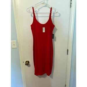 Red Express Bodycon Dress Size Medium NWT